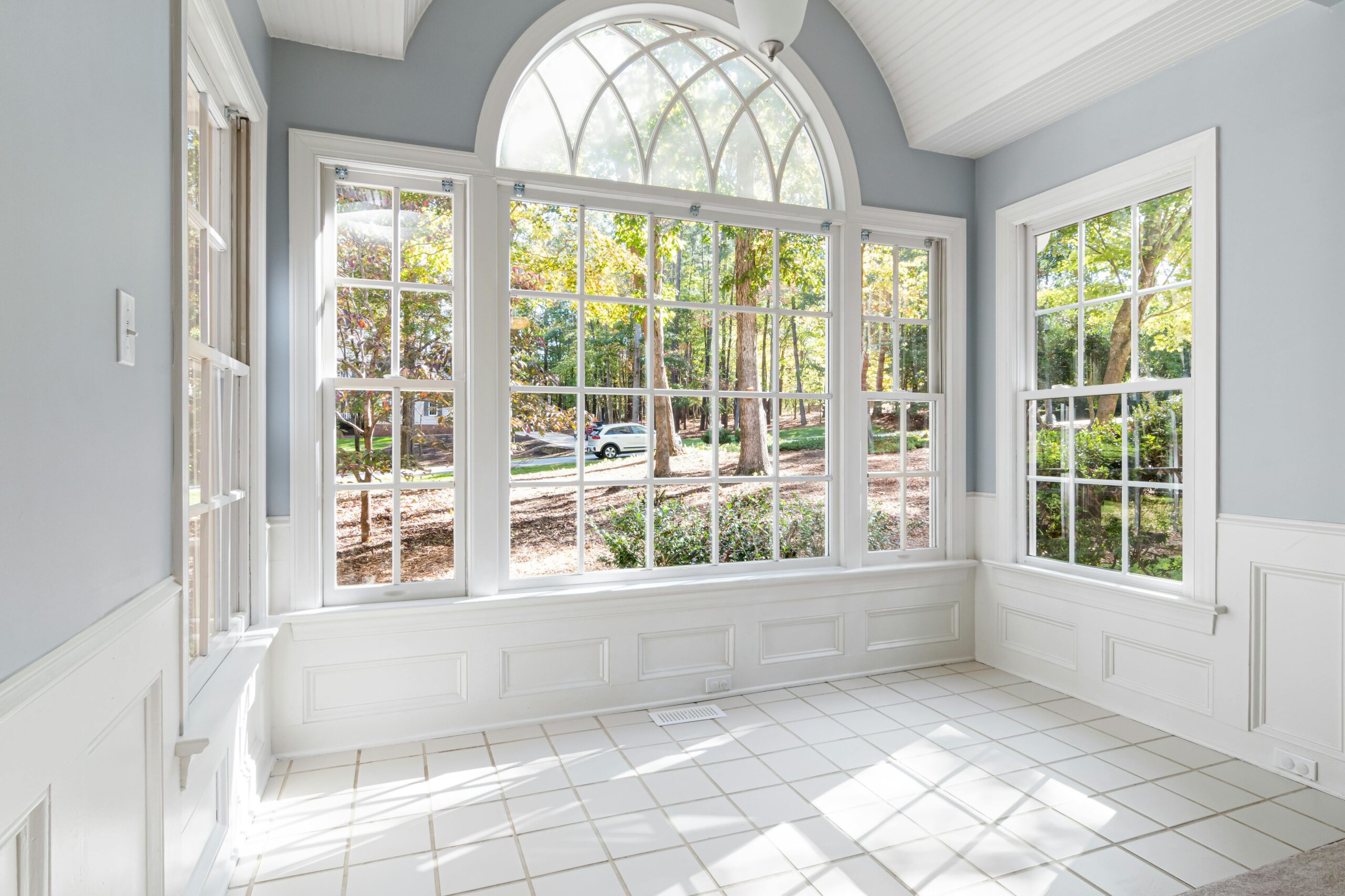 Solar window film on sunroom windows Toronto