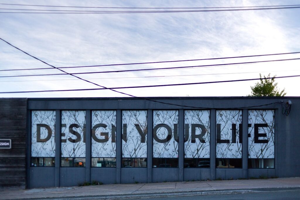 Window graphics and signage for businesses in Toronto and the GTA Window graphics and vinyl signage on a commercial storefront
